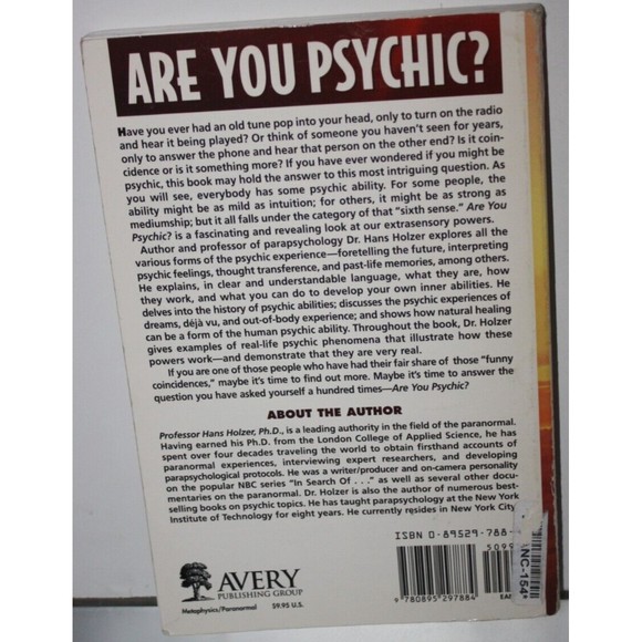 Are You Psychic?: Unlocking the Power Within by Holzer, Hans - Picture 4 of 4
